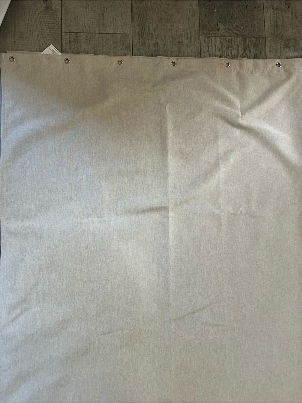 Classic Neutral Shower Curtain Light Beige - Picture 4 of 6